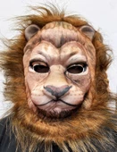 Koyu Kahve Yeleli Aslan Maskesi Mega Eva Malzeme Peluş Maske 1 No - 1