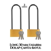 ModaCar Long 30 mm Dolap Çanta Bavul Kilidi 2 ADET - 1