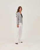 Astarlı Fermuarlı Bol Paça Pantolon - 5