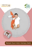 MORDESİGN Bebek/Çocuk Oyun Halısı, Yenidoğan Emekleme Pedi, Aktivite Matı, Çok Amaçlı Minder, Kampçı Serisi - 1