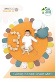 MORDESİGN Bebek/Çocuk Oyun Halısı, Yenidoğan Emekleme Pedi, Aktivite Matı, Çok Amaçlı Minder, Sunny Serisi - 1