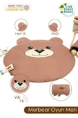 MORDESİGN Bebek/Çocuk Oyun Halısı, Yenidoğan Emekleme Pedi, Aktivite Oyun Matı, Morbear Serisi - 1