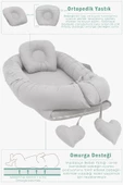 MORDESİGN Babynest Ortopedik Bebek Yatağı, Anne Yanı Bebek Yatağı, Ergonomik Tasarım, Morremix Serisi - 4