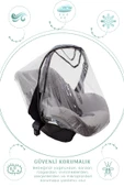 MORDESİGN Bebek Puset/ana Kucağı Yağmurluğu, Lastikli Tasarım, Suya Dayanıklı, Rüzgar Geçirmez - 4