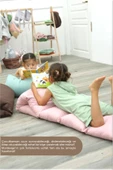 MORDESİGN Montessori Çocuk Oyun Minderi,Katlanabilir Yer Minderi,Anaokul/Kreş Minderi,Uyku Matı, Mattress Seri - 5