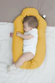 MORDESİGN Moresleep 2'si 1 arada Bebek Sarılma ve Şekillendirme Yastığı, Düz Kafa Yastığı,Pamuklu,Uyku Yastığı - 1