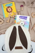 MORDESİGN Sevimli Tavşan Çocuk Sırt Çantası: Kreş/Anasınıfı İçin Peluş Kumaş Çanta, Morbunny Serisi - 4