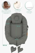 MORDESİGN Babynest Ortopedik Bebek Yatağı, Anne Yanı Bebek Yatağı, Ergonomik Tasarım, Morremix Serisi - 5