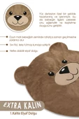 MORDESİGN Bebek/Çocuk Oyun Halısı, Yenidoğan Emekleme Pedi, Aktivite Oyun Matı, Peluş Kumaş, Morbear Serisi - 4