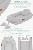 MORDESİGN Babynest Ortopedik Bebek Yatağı, Anne Yanı Bebek Yatağı, Ergonomik Tasarım, Morremix Serisi - 3