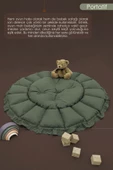 MORDESİGN Bebek Yatağı ve Oyun Halısı, Babynest, Yenidoğan Oyun Halısı,  Açılır/Kapanır Yatak, Bloom Serisi - 5