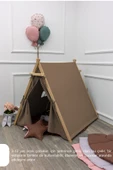 MORDESİGN Çocuk Oyun Çadırı, Kreş/Anaokulu Oyun Alanı, Ahşap Oyun Çadırı, Pencereli Ev Çadır, House Play Tent - 5