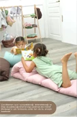 MORDESİGN Montessori Çocuk Oyun Minderi,Katlanabilir Yer Minderi,Anaokul/Kreş Minderi,Uyku Matı, Mattress Seri - 5