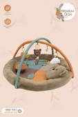 MORDESİGN Bebek Oyun Alanı, Morbear Bebek Aktivite Matı, Yumuşak Oyun Matı, Baby Gym Serisi, Kahverengi - 2