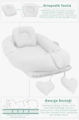 MORDESİGN Babynest Ortopedik Bebek Yatağı, Anne Yanı Bebek Yatağı, Ergonomik Tasarım, Morremix Serisi - 4
