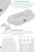 MORDESİGN Babynest Ortopedik Bebek Yatağı, Anne Yanı Bebek Yatağı, Ergonomik Tasarım, Morremix Serisi - 3
