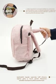 MORDESİGN Sevimli Tavşan Çocuk Sırt Çantası: Kreş/Anasınıfı İçin Peluş Kumaş Çanta, Morbunny Serisi - 3