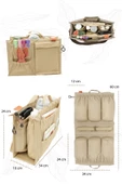 MORDESİGN Bebek Bakım Çanta Organizeri, 12 Cepli Çok Amaçlı Düzenleyici, Bag Organizer Serisi, Medium - 4