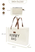 MORDESİGN Mommy Bag, Anne Bebek Bakım Çantası, Cüzdan Hediyeli, XL Büyük Boy, Kadın Çantası, Morteddy Serisi - 2
