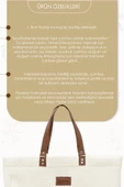 MORDESİGN Mommy Bag, Anne Bebek Bakım Çantası, Cüzdan Hediyeli, XL Büyük Boy, Kadın Çantası, Morteddy Serisi - 4