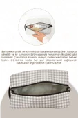 MORDESİGN Bebek Bakım Çantası Organizeri, Islak/Kuru, Kirli/Temiz Çamaşır, Bebek Bezi Çantası, Gingham Serisi - 4