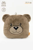 MORDESİGN Peluş Ayı Yastık, Sevimli Ayı Nakışlı Kırlent, Peluş Ayı Oyuncak, Bebek Yastık, Morbear Serisi - 1