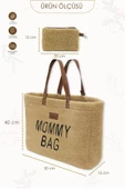 MORDESİGN Mommy Bag, Anne Bebek Bakım Çantası, Cüzdan Hediyeli, XL Büyük Boy, Kadın Çantası, Morteddy Serisi - 3