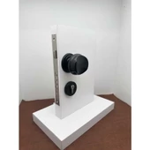 Kumru Mat Siyah Kapı Tokmağı + Alt Rozet (Kilit Hariçtir) thumbnail 1