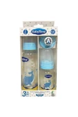 BABYTİME Baby Time Bt207 3lü Cam Biberon Seti 0-6 Ay - Mavi - 1