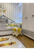 EĞİTİCİ AHŞAPLAR Eğitici Peluş Sallanan Ahşap Sandalye, Sallanan At 2 Yıl Garantili - 3