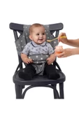 SEVİ BEBE Kumaş Mama Sandalyesi Art-152 Gri Yıldız - 1