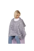 SEVİ BEBE 6280.13 Anne Emzirme Örtüsü Gri Yıldız - 1
