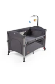 BABY2GO Camellia Anne Yanı Oyun Parkı 70x110 Cm Siyah - 3