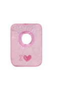 SEVİ BEBE Unisex Bebek Pembe Yakalı Havlu Önlük - 1