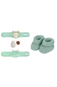 Sevi Bebe Gaz Giderici Kiraz Çekirdekli Patik+gaz Giderici Kiraz Çekirdekli Bebek Bel Bandı Set - 1