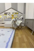 EĞİTİCİ AHŞAPLAR Eğitici Peluş Sallanan Ahşap Sandalye, Sallanan At 2 Yıl Garantili - 3