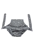 SEVİ BEBE Kumaş Mama Sandalyesi Art-152 Gri Yıldız - 3