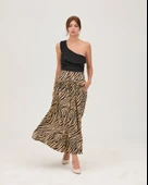 Zebra Desen Cepli Uzun Etek - 1