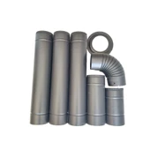 Rekor Lima Tuğlalı Kuzineli Döküm Şömine 6 Parça Boru Hediyeli - 9