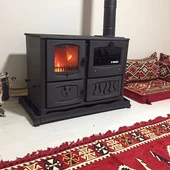 Rekor Vezüv Maşinga Kuzineli Döküm Şömine 6 Parça Boru Hediyeli - 2