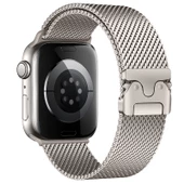 Apple Watch 10 42mm Zore KRD-121 Metal Hasır Kordon - 8