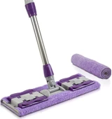 QASULYedek Mikrofiber Bezli Mandallı Mop, Sıkıştırmalı, Uzayabilir Teleskopik Saplı, 360 Derece Dönebilir Zemin ve Duvar Temizlik - 5