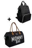 Bye Bye Mommy Bag Anne Bebek Bakım Omuz Çantası Silver Anne Bebek Bakım Sırt Çantası-siyah - 2