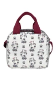 Bye Bye Beslenme Çantası Ve Termos Yemek Taşıma Çantası Omuz Askılı-Bordo Panda - 5