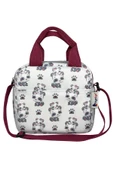 Bye Bye Beslenme Çantası Ve Termos Yemek Taşıma Çantası Omuz Askılı-Bordo Panda - 3