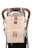 Stylo Star Anne Bebek Bakım Sırt Çantası Termos Çanta - Bej - 6