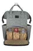 Stylo Star Anne Bebek Bakım Sırt Çantası Termos Çanta - Gri - 4