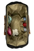 Stylo Baby Bag Baskılı Takım Anne Bebek Bakım Omuz Çantası- Siyah - 6