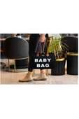 Stylo Baby Bag Baskılı Tek Anne Bebek Bakım Omuz Çantası -siyah - 6