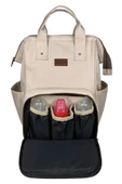 Bye Bye Silver Anne Bebek Bakım Kadın Sırt Çantası-Bej - 4